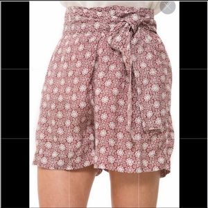 Apiece Apart Baja high waist silk shorts